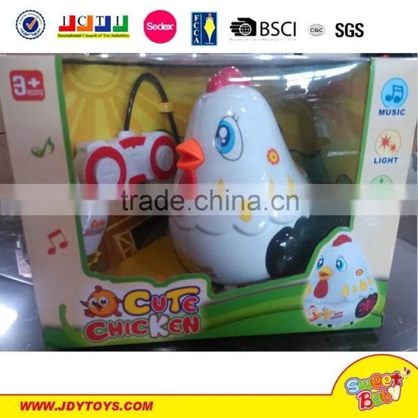 4 Channels Remote Control Car Chicken Animal 3D Light and Music Toy photo-3