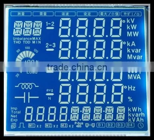Flexible Energy Meter Segment Lcd Display Panel