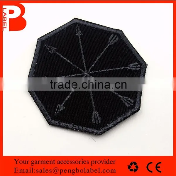 High Quality Non-woven Twill Fabric Custom 3D Embroidery Patch for Garment photo-3