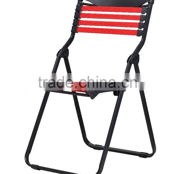 Factory Wholesale Bungee Cord Folding Chair/ Elastic Bungee Folding Chair/ Elastic Folding Chair With Metal Frame TXW-1016