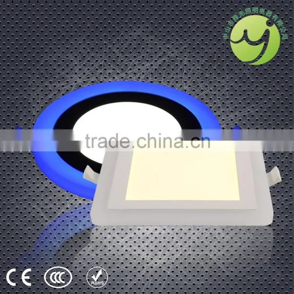 6w LED Warm and Cool White 2 Color Panel Light (Side Emit) Round Led Panel Light photo-3