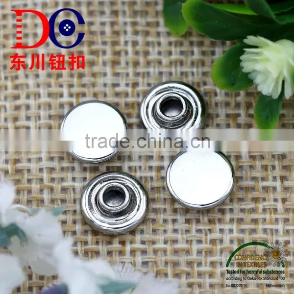 8MM Shiny Silver Hang Plating Brass Garment Rivet photo-4