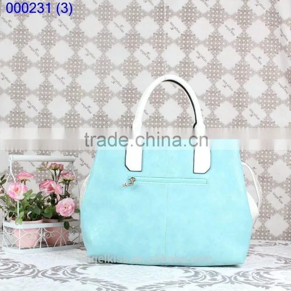 Womens New Korea Fashion Color Blocking Handbag Shoulder Bag Crossbody Bag photo-3