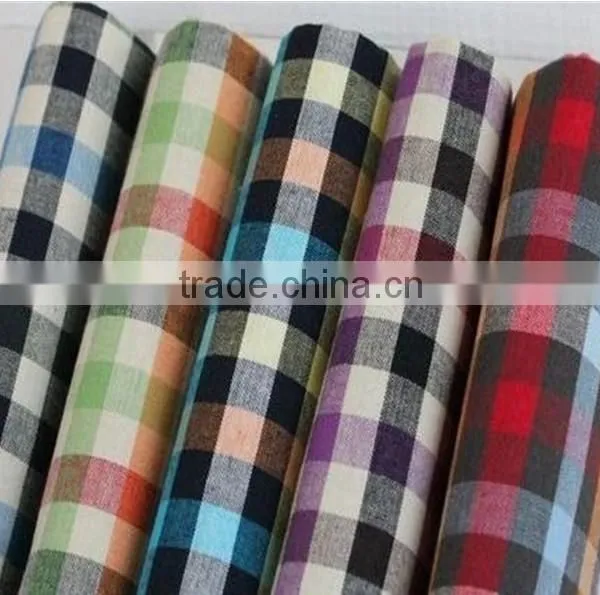 Low Price Fabric Check Designs Cotton Yarn Fabric Dyed Fabric for Shirts Manufacturer photo-5