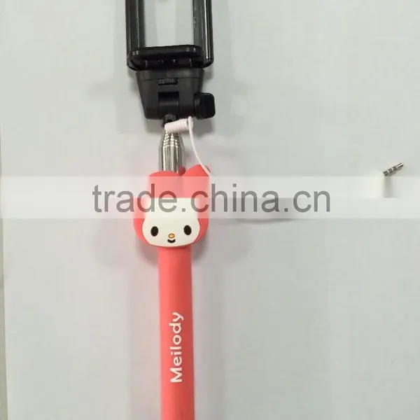 2015 New Product Portable Selfie Stick Monopod Self Portrait Stick Monopod