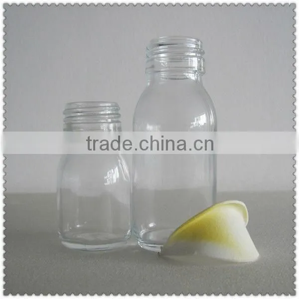 Clear Round Glass Bottle Essential Oil Bottles 20ml 50ml