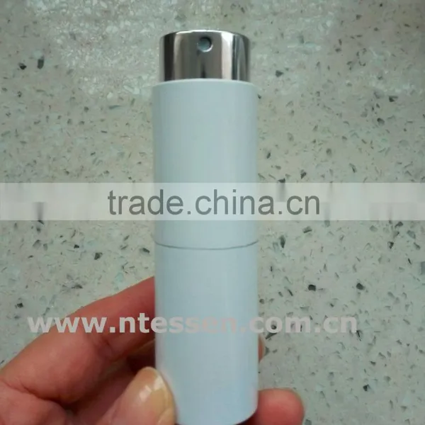10ml White Twist Up Aluminum Oxidation Perfume Atomizer photo-2