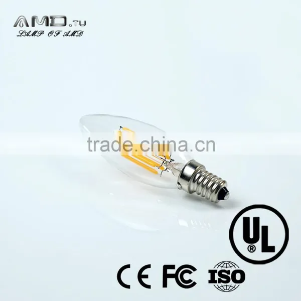 C35 Candle Led Filament Bulb Vintage Decorative 4W E14 Dimmable Led Lamp photo-4