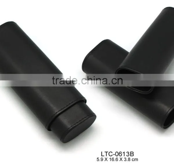 Wholesale Black Genuine Leather Case for Eyeglasses