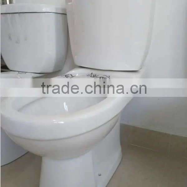 Bathroom wc Toilet Bowl Two Piece Toilets Ceramic Washdown Strap Ptrap Toilet With Basin Colorful Toilet Sri Lanka Market Y805 photo-3