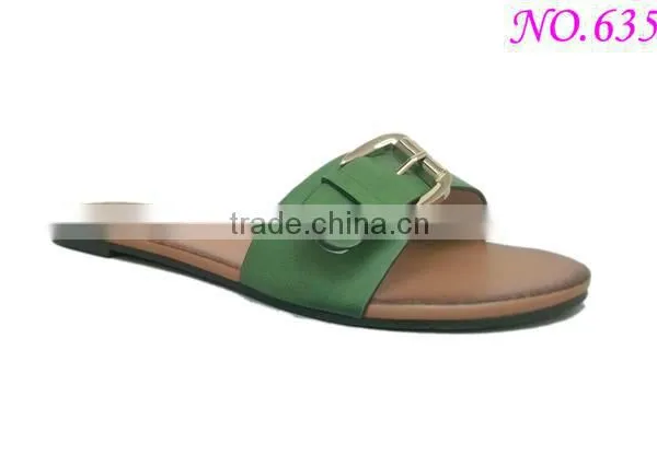 Rubber Sandals Slippers With Flat Heel