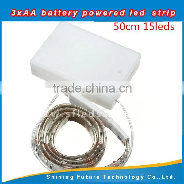 DC4.5V SMD 5050 60Leds Rechargeable RGB Battery Powered Led Strip Light with Mini Controller