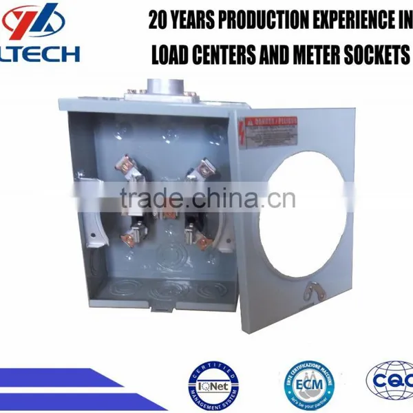 GTFB 125A 5JAW TERMINAL Square METER BASE SOCKETS With Hub