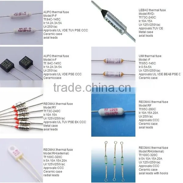 250V 10A Thermal Cutoff Fuses Microtemp Thermal Fuse TF Cut-off 10A 250V&fan Motor Thermal Fuse 10a 15a 250fan Motor Thermal Fus photo-3