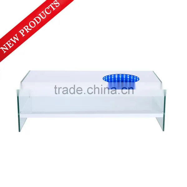 New Style MDF Tempered Glass LED Coffee Table