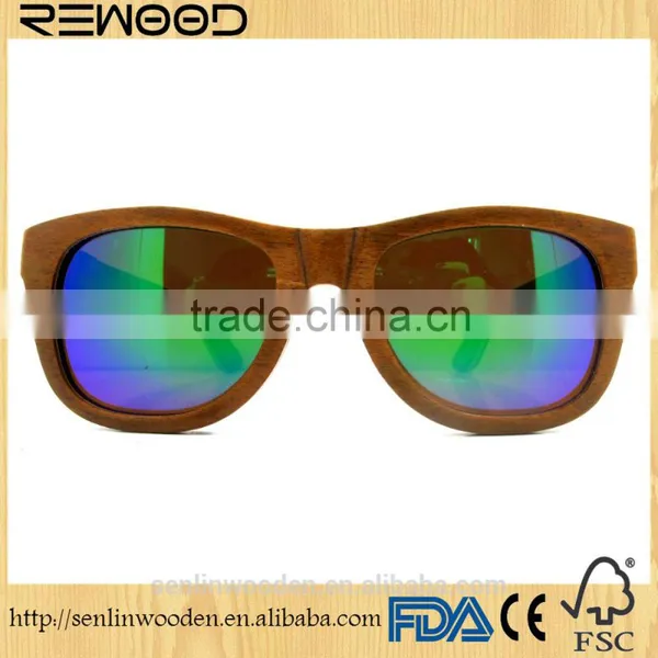 Hot Fashion Sunglass Polarized Wholesale Bamboo Wooden Sunglasses for Man Woman photo-5