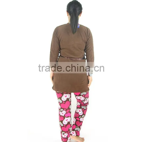 Kevince Women Polar Fleece Pyjamas Set AOP Heart 1000pcs up OEM Factory Directly photo-4