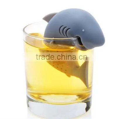 Lovely Shark Silicone Tea Strainer Tea Filter Tea Infuser Portable Tea Tools Kitchen Accessories photo-6