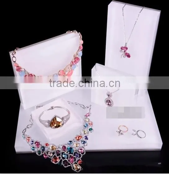 Fancy Colorful Centerpiece Acrylic Jewelry Display Block / Rook / Stand photo-3