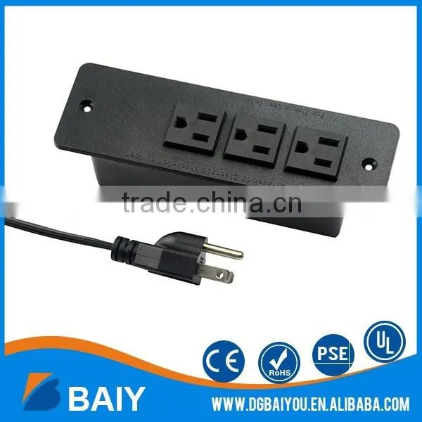 High Quality Hot Sale 3 Meter Plug Wire Conference Table Power Outlets Plugs photo-6