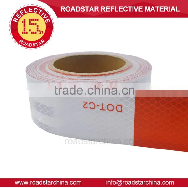 DOT Red& White Reflective Tape for Truck photo-3