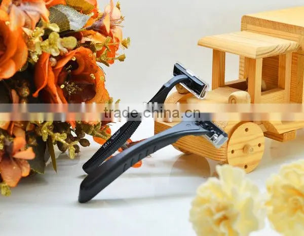 Twin Blades Hotel Shaving Razor for Men/shaver Hotel Shaving Kit/hotel Shaving Cream Lotion Factory photo-3