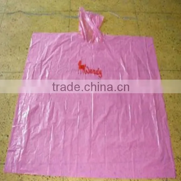 Promotion Printing Disposable pe Poncho,disposable pe Rain Poncho photo-5