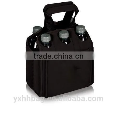 Insulated Wine Carrier Tote Bag Holder Carry Bottles Party Dinner Picnic Six Pack Cooler Bag (YX-Z089) photo-2