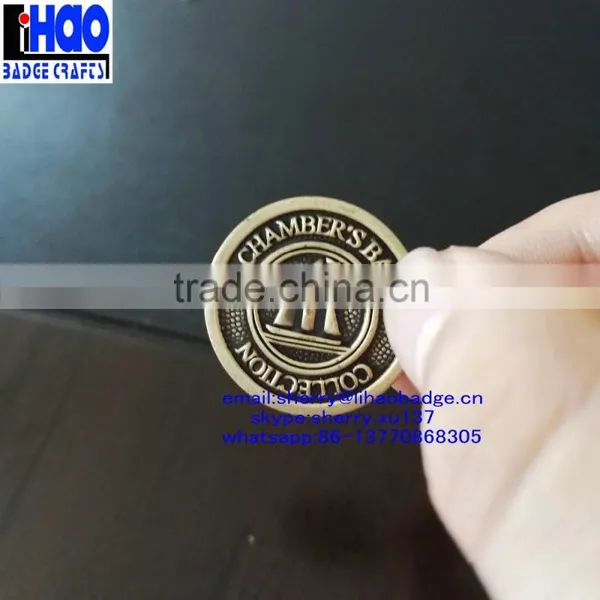 2016 High Quality Die Casting Cheap Custom Coins With Hollow Out Logo photo-2