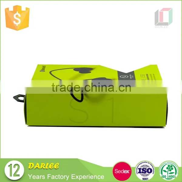 DL010057 Luxury Custom Earphone Box Folding Lid Earphone Paper Packaging Bag photo-3