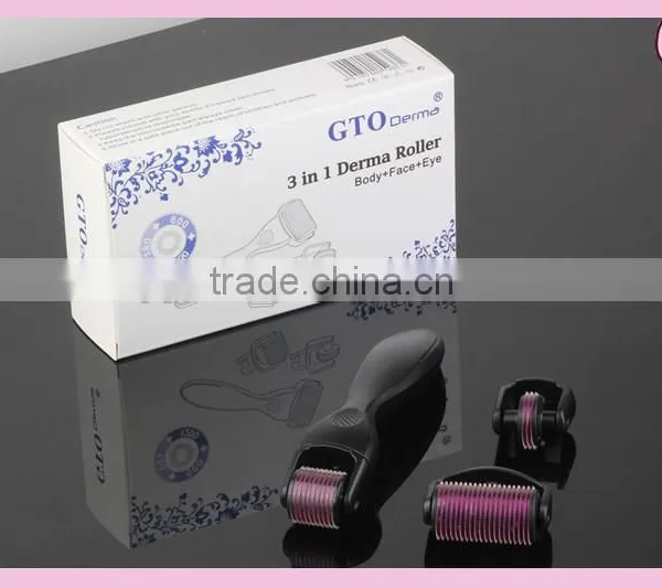 Titanium 3 in 1 Derma Roller for Face Care Dermaroller Manufacturer Price photo-5