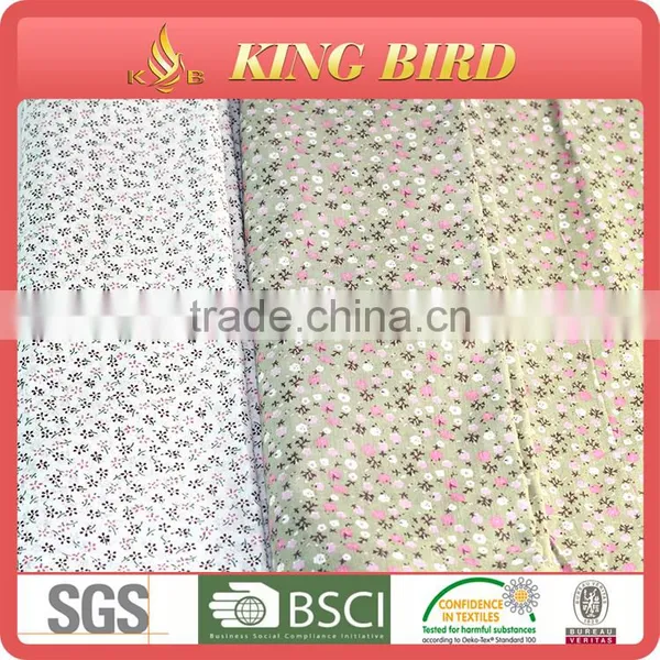 Beautiful Flower Cotton Printed Fabric Wholesale Fabric photo-3
