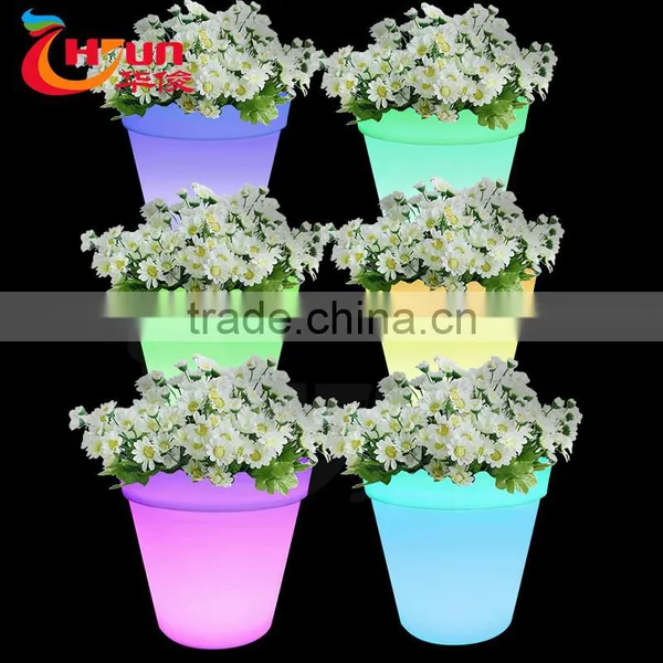 Battery Led Planter/decorative Flowerpot/modern Beauty Planter photo-2