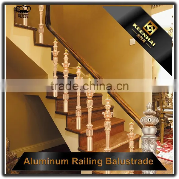 Floor Mounted Indoor Stairs Aluminum Handrail Profile photo-3
