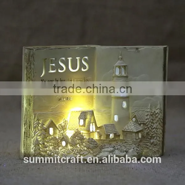 Book Shape Jesus Night Religious Products Light Christian Gift Items photo-3