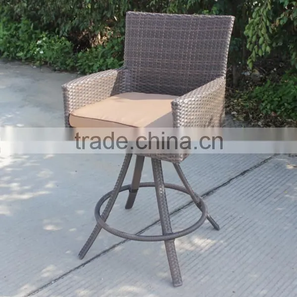 Outdoor Bar Furniture Revolve Bar Chair Rattan Bar Stool photo-3