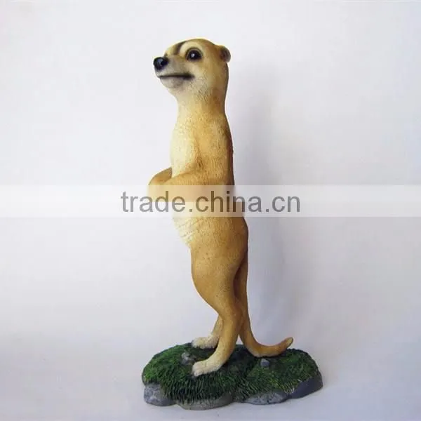 Custom Resin Animal Figurine Artficial Mongoose Figurine Model photo-2