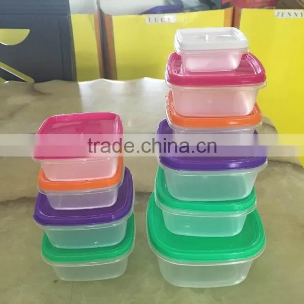 10pcs Plastic Storage Square Food Small Portion Control Container Box Set photo-2
