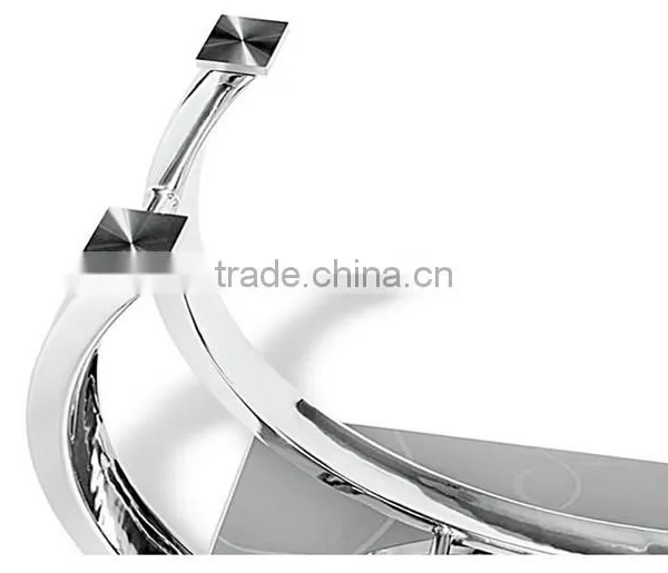 Modern Dining Table With Glass Top and Chrome Base photo-4