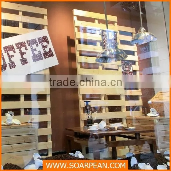 Modern Customized Wooden Coffee Shop Decor