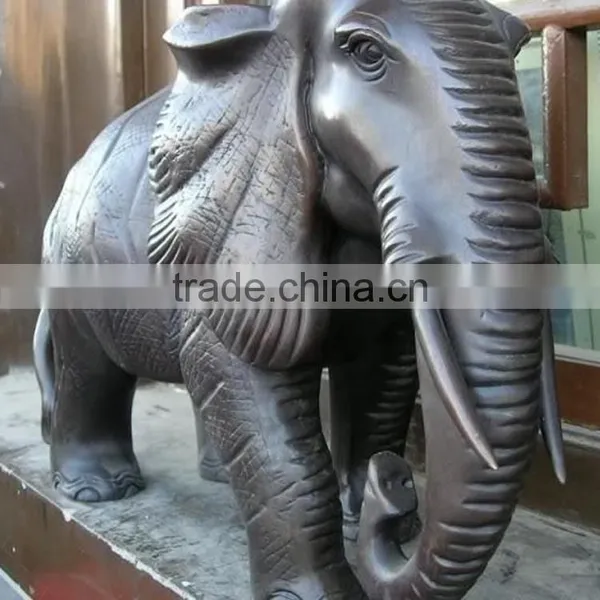 Large Outdoor Animal Decoration Thailand Elephant Statue Bronze photo-2