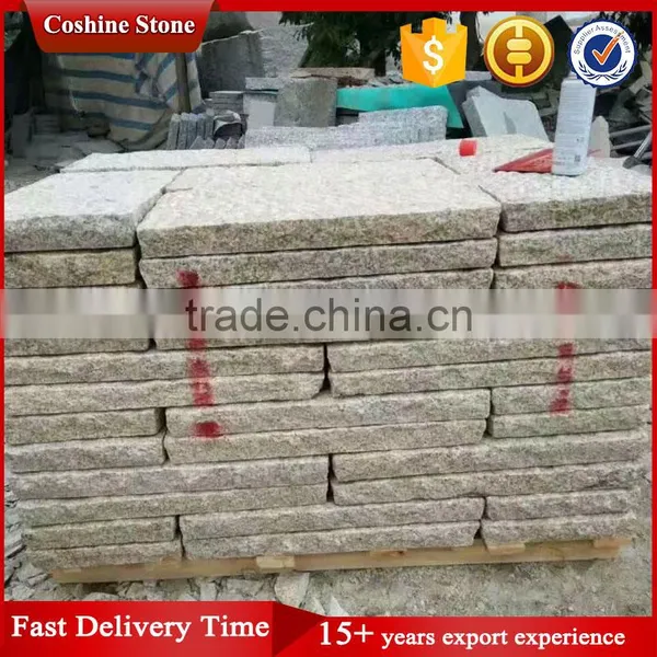 Cheap Pineapple Surface Rustic Yellow Granite Paving Stone photo-4