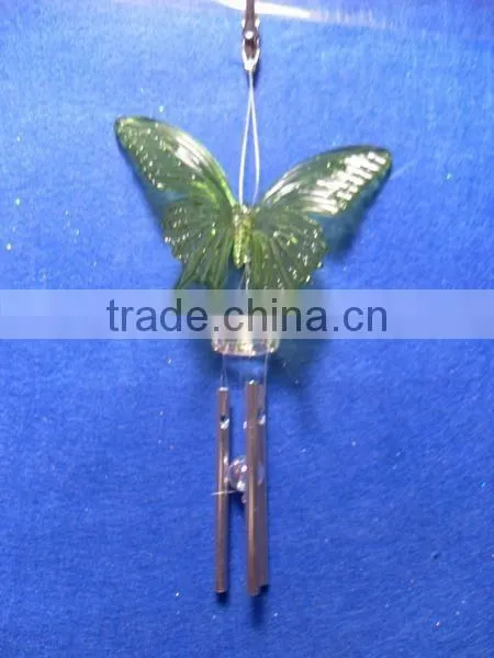 Acrylic Butterfly Metal Wind Chime Aeolian Bells Ornament photo-3