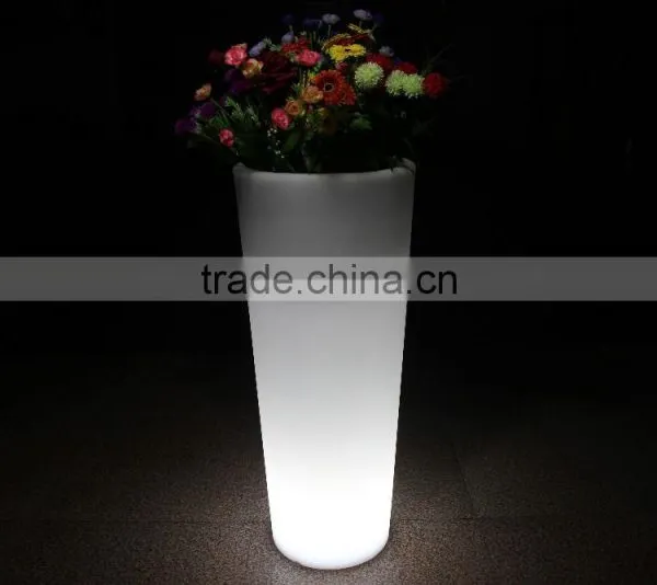 PE Plastic LED Rechargeable Large Flower Pot, RGB 16 Color Changing Ice Bucket For Bar Party photo-5