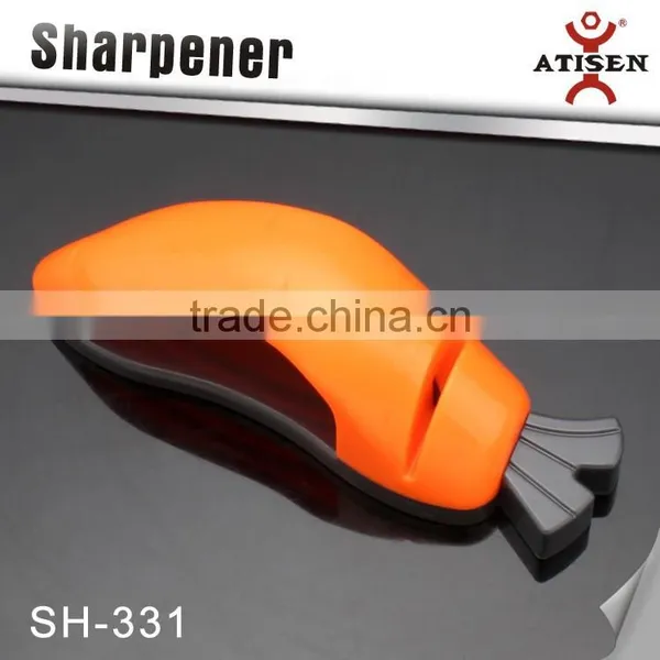 Small Ceramic Tungsten Steel Camp Pocket Kitchen Knife Sharpener Tool Set photo-2