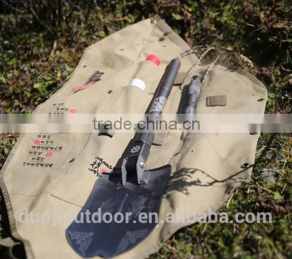Top Brand Outdoor 12-in-1 Emergency Shovel With Knife Hoe Hammer and Flashlight photo-4