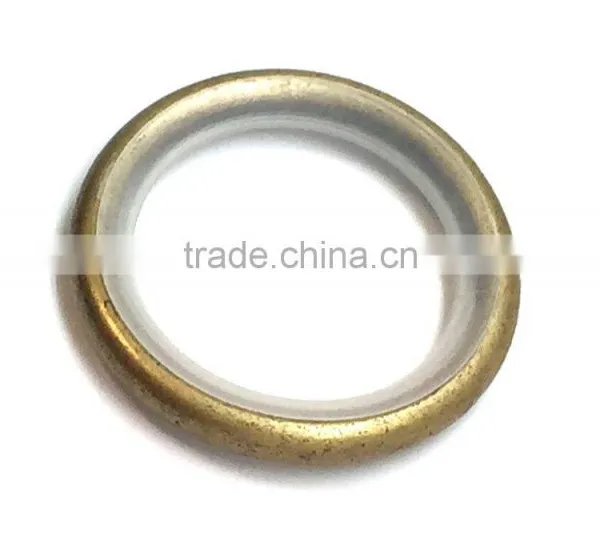 4 Colors - Silent Rod Ring ID25mm/OD32mm For Curtain Antique Brass Plated photo-2