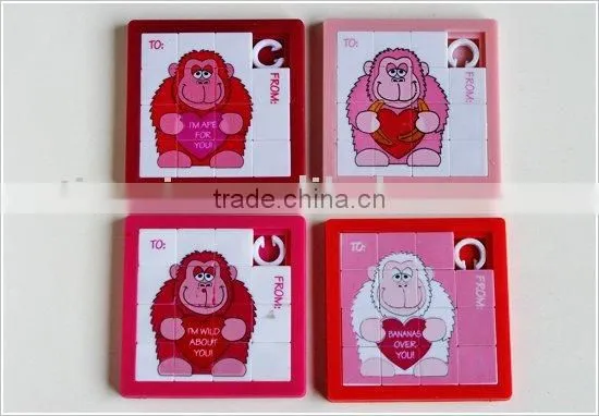 Free Sliding Puzzle,plastic Promotional Game Puzzle