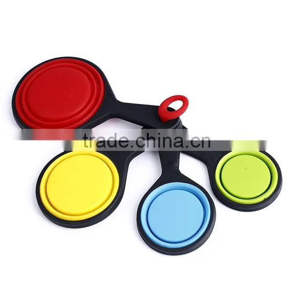 High Quality Silicone Measure Tools Kitchen Measuring Cups photo-5