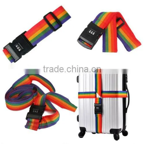 Travel Luggage Suitcase PASSWORD Secure LOCK Durable Nylon Packing Strap Belt photo-3